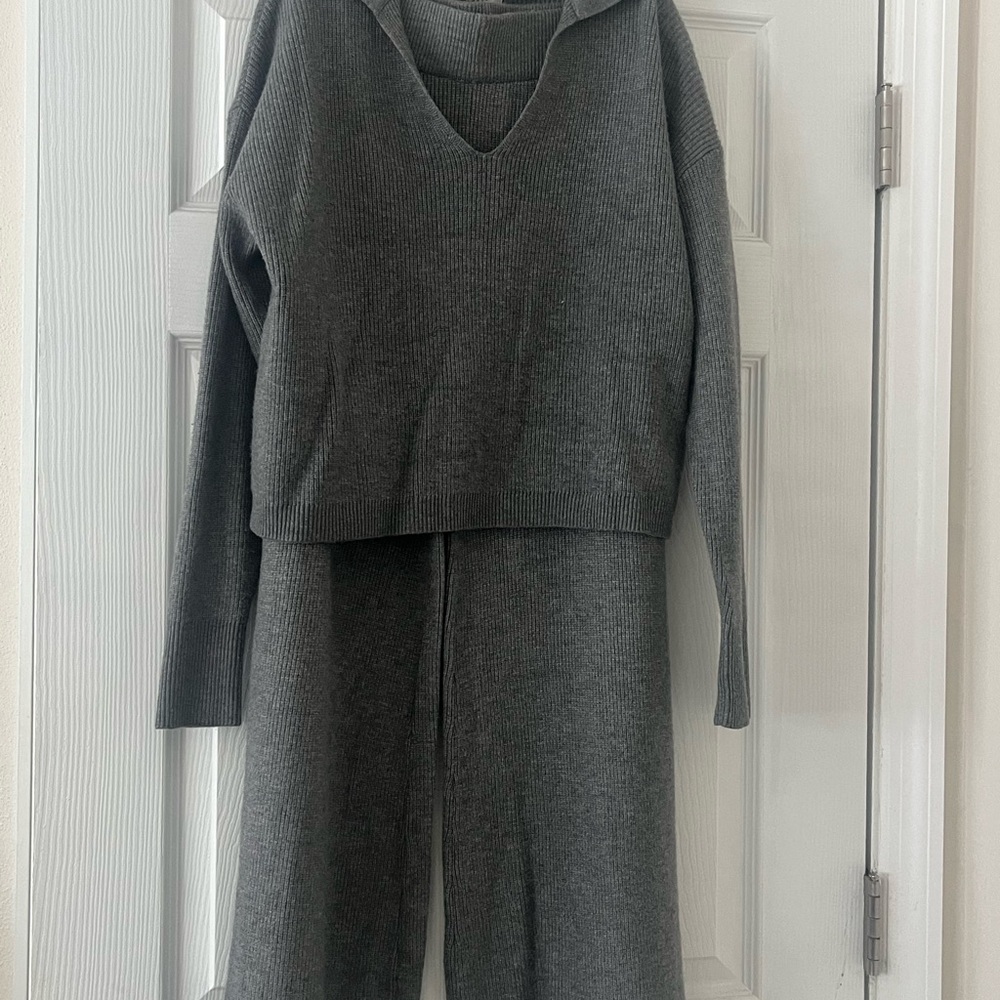 A New Day Charcoal Sweater & Pants (2 piece set)
